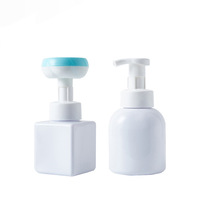 En stock, flacon pompe à mousse à pression rapide de 300 ml, flacon à mousse unique en forme de PET, flacon distributeur de nettoyant facial