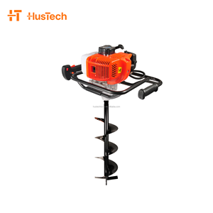 Taladro de Tierra Portátil Industrial a Gasolina de 63cc, con Broca de Metal de 10cm, 20cm y 30cm, en Venta - Product Image 3