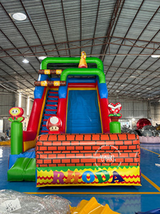 Thương mại ngoài trời PVC <span class=keywords><strong>Inflatable</strong></span> <span class=keywords><strong>Bouncer</strong></span> lâu đài nhảy bouncy nhà <span class=keywords><strong>Inflatable</strong></span> Slide cho trẻ em - Product Image 2