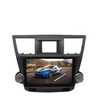 4 + 64GB 10.1 pouces écran tactile 8-Core CPU avec GPS Navigation Car-Play & Android DSP Car Radio pour Toyota Highlander 2009-2012