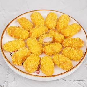 Boulettes de <span class=keywords><strong>crabe</strong></span> au fromage dorées de haute qualité pour usage commercial, petites galettes de <span class=keywords><strong>crabe</strong></span> croustillantes au goût sucré, aliments surgelés pratiques pour la vente en gros - Product Image 2