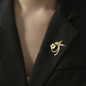 Broche de Acero Inoxidable con Diseño de Golondrina, Colibrí y Diente de León, Estilo Casual y Lindo, para Mujeres y Hombres, Accesorios de Joyería para Ropa - Product Image 6