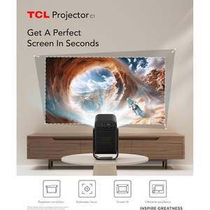 Projecteur intelligent TCL C1 4K avec Google TV, haut-parleurs intégrés, home cinéma portable - Product Image 4