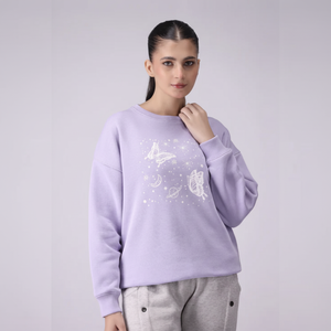 Pulls d'hiver personnalisés violets pour femmes Très doux et chaud Design imprimé grande taille - Product Image 1