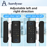 Serrure de porte intelligente Aurelysse TUYA avec reconnaissance faciale 3D, empreinte digitale, mot de passe, accès par carte IC, contrôle via application cloud, sans perçage
