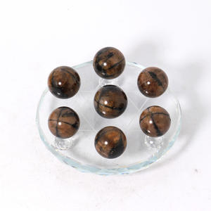 공장 가격 대량 <span class=keywords><strong>25mm</strong></span> 천연 치아스톨라이트 구형 크리스탈 광택 치유석 볼 풍수 공예용 - Product Image 1