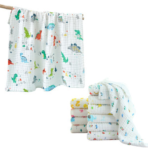 ผ้าห่มผ้าฝ้ายทารกแรกเกิดระบายอากาศนุ่มพิเศษผ้าฝ้ายออร์แกนิก 100% ผ้าห่มเด็กผ้ากอซมัสลิน 6 ชั้น - Product Image 1