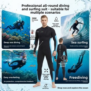 Muta Subacquea Intera da Uomo 3MM in Neoprene per Surf e Immersioni - Calda e Resistente, Attrezzatura per Sport Acquatici, Personalizzabile OEM - Product Image 3