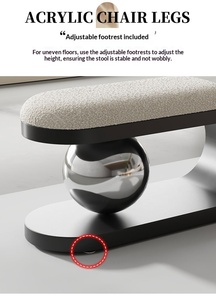 Tabouret de change de chaussures nordique en gros pour la maison, luxe léger pour salon, chambre à coucher, chevet simple et artistique - Product Image 6