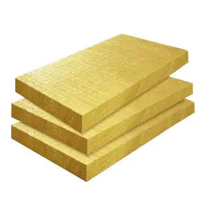 Funas Perfect Fire Resistant Performance High Strength Acoustic Mineral Wool Insulation Rock Wool Board Panel Plain Slab