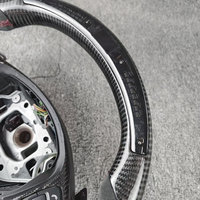 Volant automobile en fibre de carbone véritable avec LED pour BMW E46, F10, F30, E60, F15, F90, F80, G20, G30, M3, M4, M5, X5