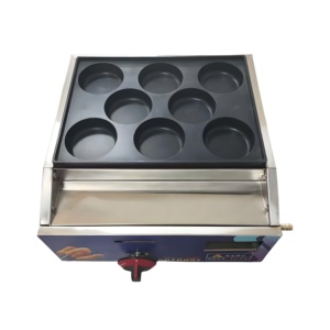 Mesin Pembuat Waffle <span class=keywords><strong>Burger</strong></span> Telur 8 Lubang Anti Lengket untuk Gas, Pembuat Roti Hamburger dan Pancake - Promo! - Product Image 2
