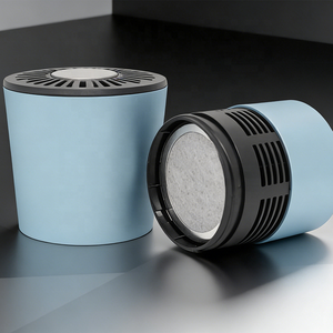 Cendrier de voiture électrique moderne portable à ions négatifs sans fumée en aluminium avec purificateur de fumée de cigarette intégré - Product Image 4