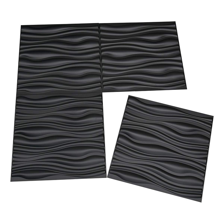 Style moderne Intérieur Lambris Intérieur Décoration Murale Étanche 3D PVC Papier Peint Panneau Mural