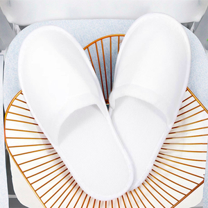 Pantofole Premium in Spugna per Hotel, Personalizzabili con Logo OEM, Suola in EVA, Monouso per <span class=keywords><strong>Spa</strong></span> - Product Image 6