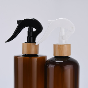 Botella con Pulverizador de 30ml-500ml, Negra y Blanca, con Bomba de Pulverización de Bambú y Tapa con Pantalla Serigrafiada - Product Image 4