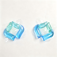 Capsules de lessive super concentrées écologiques 5-en-1 pour vêtements, multi-effets, forte puissance de nettoyage, nettoyage en profondeur, antibactérien, couleur