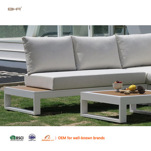 BHR Cadre KD en aluminium épaissi de haute qualité Tissu Olifen Ensemble de canapés d'extérieur pour jardin, cour et <span class=keywords><strong>terrasse</strong></span> Personnalisable en usine - Product Image 5