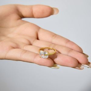 Dylam Cute Lovely Design 18K Gold Plated 925 Silver 5A Cubic Zirconia Tiny <b>Cat</b> with Bow-knot Daily Wear <b>Rings</b> for Women Lady - Product Image 5