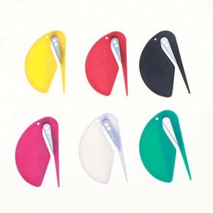 Ouvre-lettre multifonction moderne en PVC avec logo et couleur personnalisés, couteau à papier, sérigraphie, cadeaux promotionnels - Product Image 1