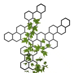 Treillis <span class=keywords><strong>mural</strong></span> en métal hexagonal <span class=keywords><strong>pour</strong></span> plantes grimpantes Petit jardin Design intérieur extérieur <span class=keywords><strong>pour</strong></span> une utilisation suspendue - Product Image 5