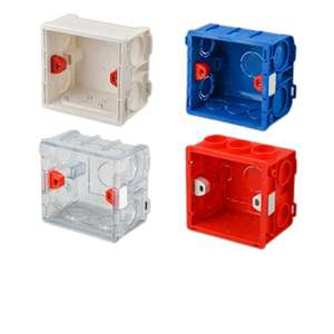Caja de interruptores de pared eléctrica Squarepvc para accesorios de conductos Pilar ensamblable 86*86*50/38mm tipo caja de conexiones - Product Image 3
