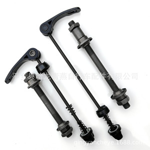 Eje hueco de liberación rápida de acero para buje de bicicleta delantero y trasero, compatible con freno de disco - Product Image 2