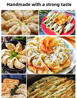 Mini machine à raviolis automatique 220V pour usage domestique, presse à raviolis japonais semi-pliés, machine à pelmeni, gyozas, empanadas, samosas, dumplings