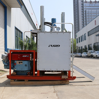 Promotion : Machine de marquage routier thermoplastique à double réservoir, avec préchauffeur et cuve de fusion à double cylindre 1200L, pour la peinture de lignes routières