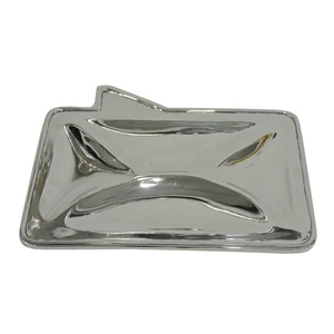 Vente chaude Personnalisé Élégant Plateau De Service Rectangulaire En Aluminium Plateau En Métal De Couleur Cuivre pour La Maison Hôtel Utilisation Décorative - Product Image 4