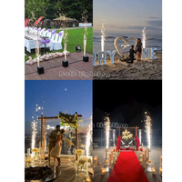 Deux machines à étincelles froides miniatures avec batterie pour mariage, DJ, événement, club, fête, avec télécommande sans fil 2,4G