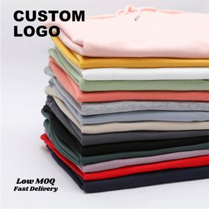เสื้อฮู้ดดี้ผ้าเนื้อดี 300 กรัม ปักโลโก้ตามสั่ง สีพื้น แขนยาว สำหรับผู้ชายและผู้หญิง สไตล์ลำลอง - Product Image 4