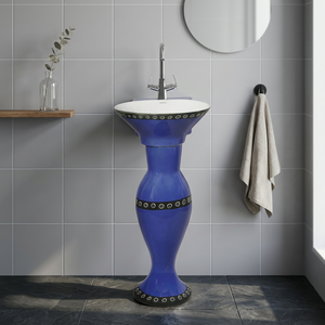 Lavabos de Pedestal para Baño de Alta Calidad de la India - Lavabo de Piedra para Jardín con Diseño de Delfín - Product Image 5
