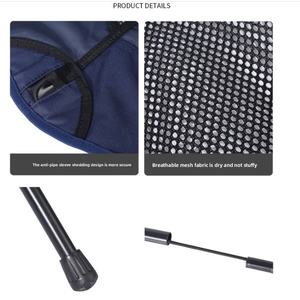 Chaise de camping pliante portable et respirante pour l'extérieur, chaise de plage, chaise pliante à pieds de grenouille, chaise de loisirs anti-affaissement - Product Image 4