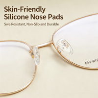 35005 Bingkai Kacamata Cat Eye Fashion Vibrant, Mencerahkan Kulit, Premium Alloy, Elegan Retro, Mengangkat Kontur Wajah