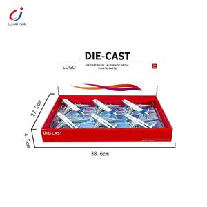 청지 합금 규모 모형 항공기 다이 캐스트 풀 백 시뮬레이션 금속 모형 비행기 조립 장난감 - Product Image 5