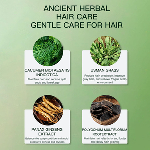 Private Label 100% Kruiden Haarshampoo Usma Gras Zeep Anti Haaruitval Ginseng Verdonkerende Verdikkende Arborvitae Blad Zeep Reep - Product Image 4