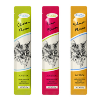 Bâtonnets de saumon pour chats, collation humide, riche en protéines, facilement absorbable, pour le soin de la peau et du pelage des chats, vente en gros d'aliments humides pour chats en vrac, fabrication OEM