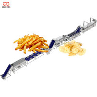 Línea de Producción de Papas Fritas Congeladas de Alta Capacidad 1000kg/h, Equipo Automático de Procesamiento de Papas Pre-fritas