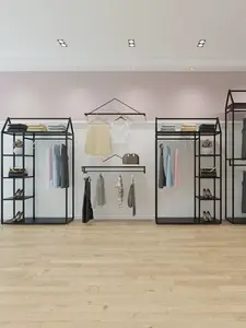 Small Boutique Store Interior Design For Clothing Stores Apparel Display Racks Garment