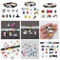 Bracelet en alliage de zinc de haute qualité à prix bas, en stock, contactez-nous pour plus de styles, vente en gros, breloques coulissantes en lettres de 8 mm et 10 mm