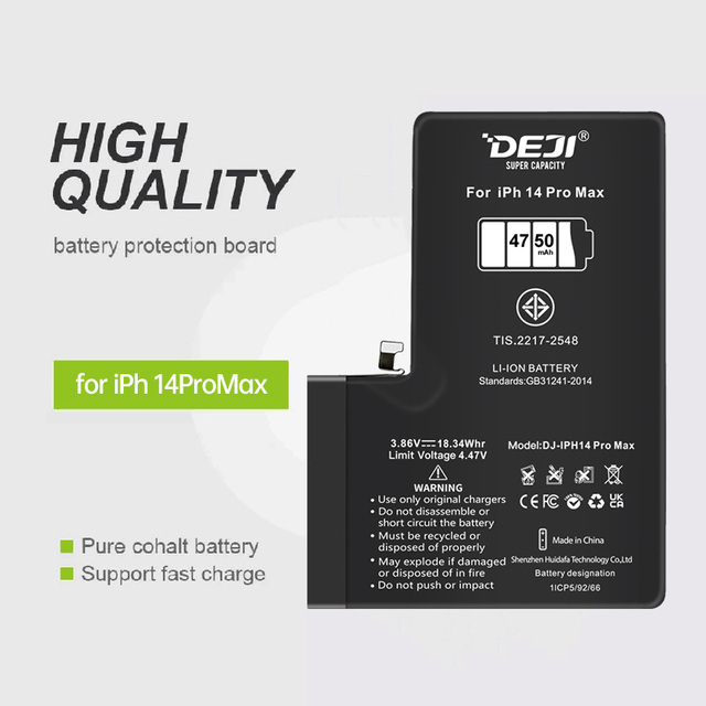Huidafa CE FCC Factories Price Wholesale Battery for Programmable iphone 14 Pro Max Battery