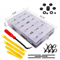 HE06 415 pièces 18 tailles Kit de clips de fixation automobile pour garnitures de porte et panneaux