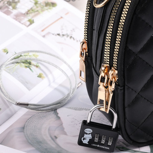 Ddaeggal Combination <b>Padlock</b> Zinc Alloy Resettable 3 Digit Code Lock For Bags Suitcase Dormitory Use - Product Image 5