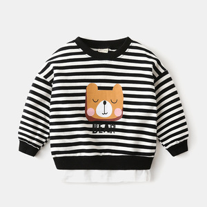 Vêtements en gros pour enfants, t-shirt décontracté 100% coton à manches longues pour la gym, disponible en différentes couleurs - Product Image 3