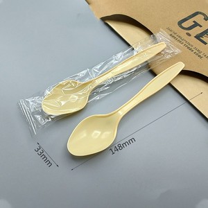 일회용 PS 플라스틱 고급 수저 세트 (나이프, 스푼) BPA 프리 친환경 재활용 가능 (레스토랑, 호텔, 케이터링 업체용) - Product Image 5