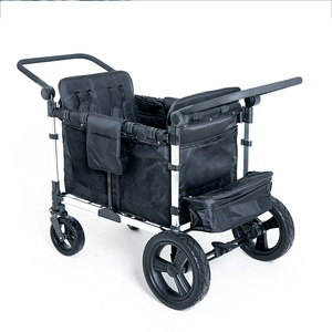 Push Pull <strong>Double</strong> <strong>Stroller</strong> Wagon 2 Seater Featuring 5 Point Harnesses Kids Wagon <strong>Stroller</strong> - Product Image 3