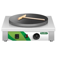 Machine électrique de fabrication de crêpe en fonte émaillée 40cm Machine à snack à plaque chauffante de forme ronde