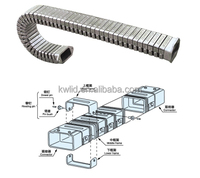 Gaine de protection en acier et plastique DGT Conduflex pour câbles, pour la protection des flexibles et des fils des machines de tournage et de fraisage CNC