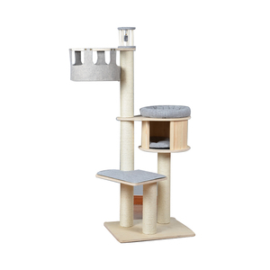 Muebles <span class=keywords><strong>para</strong></span> Gatos: Árbol <span class=keywords><strong>para</strong></span> Gatos con Casa, Condominio, Percha, Área de Juegos, <span class=keywords><strong>Gimnasio</strong></span> Giratorio Grande y Autogiratorio, Fácil de Limpiar - Product Image 5
